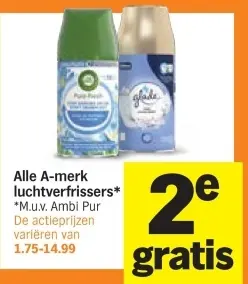 Aanbieding: Alle A-merk luchtverfrissers