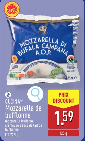 Offre: Mozzarella de bufflonne