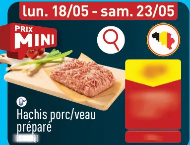 Offre: Hachis porc/veau préparé