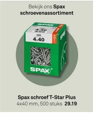 Aanbieding: Spax schroef T-Star Plus