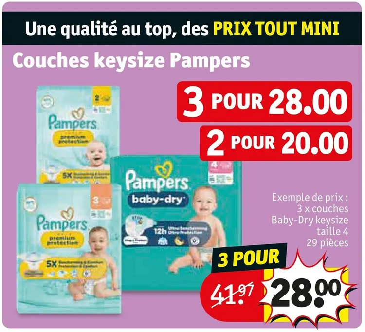 Offre: Couches keysize