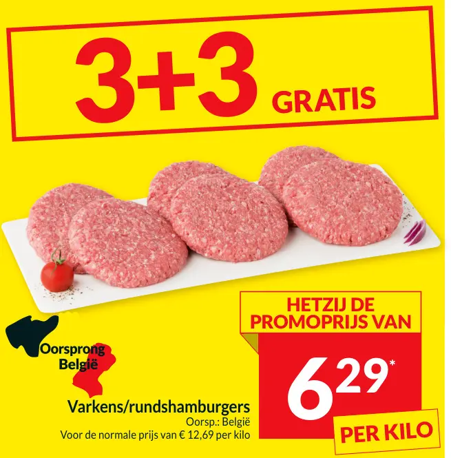 Promotie: Varkens/rundshamburgers