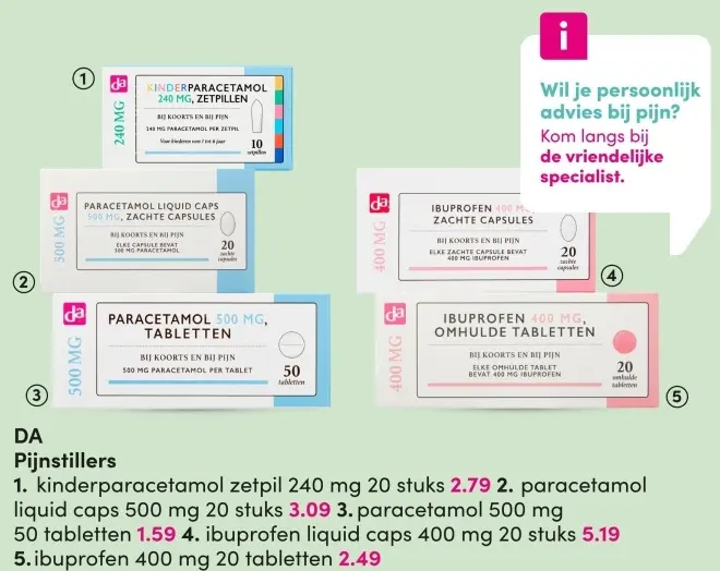 Aanbieding: Da pijnstiller