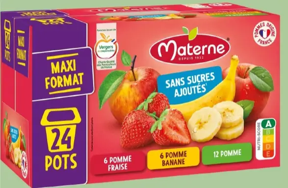 Offre: Compote Sans Sucres Ajoutés