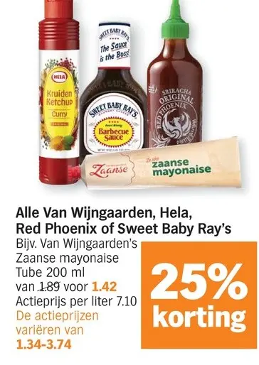 Promotie: Diverse sauzen