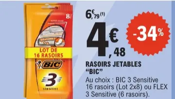 Offre: RASOIRS JETABLES