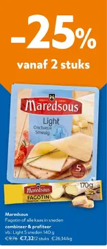 Aanbieding: Maredsous Fagotin of alle kaas in sneden