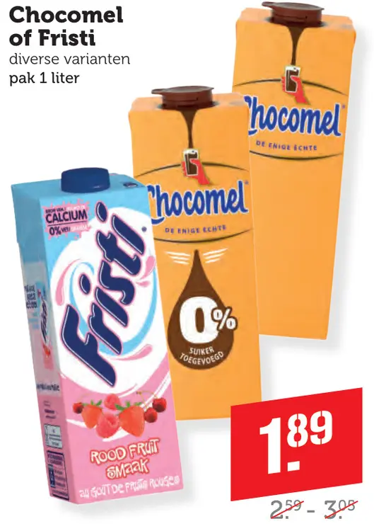 Aanbieding: Chocomel of Fristi