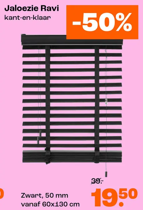 Aanbieding: Jaloezi Ravi zwart