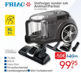 Promotie: Stofzuiger zonder zak Animal/Parket