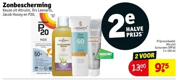 Aanbieding: Zonbescherming