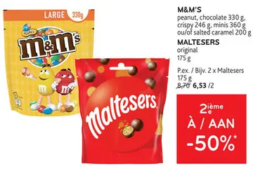 Offre: M&M'S, Maltesers