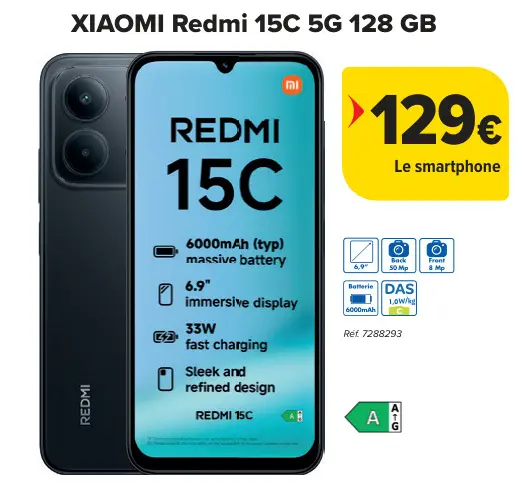 Offre: Redmi 15C 5G 128 GB