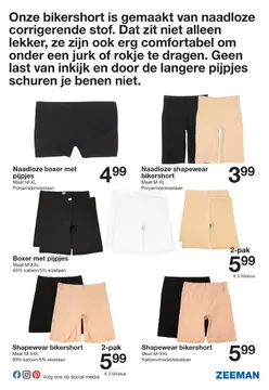 Aanbieding: Naadloze boxer met pijpjes of shapwear