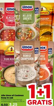 Aanbieding: Alle Unox of Conimex Soep in zak