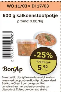 Promotie: Kalkoenstoofpotje