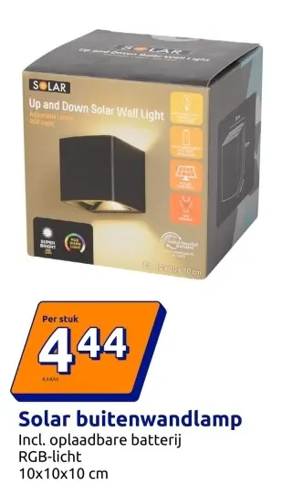 Aanbieding: Solar buitenwandlamp