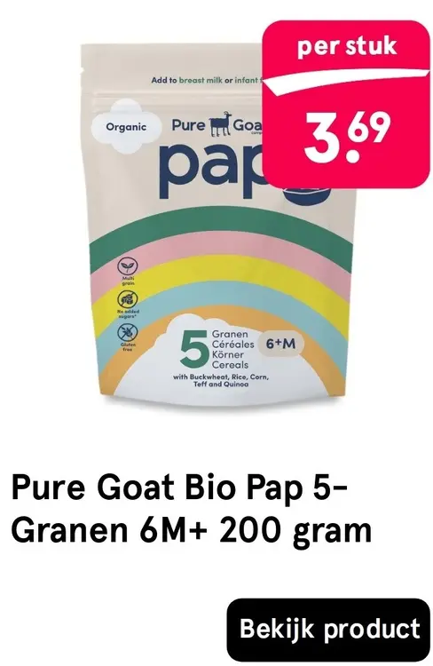 Aanbieding: Bio Pap 5-Granen 6M+