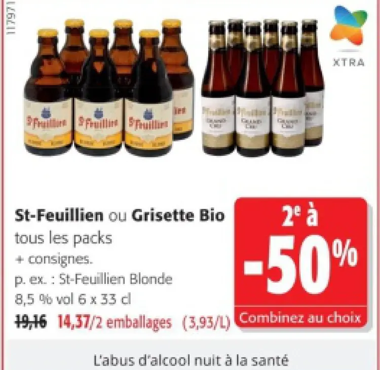 Offre: St-Feuillien ou Grisette Bio