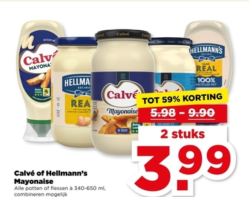 Aanbieding: Calvé of Hellmann's Mayonaise