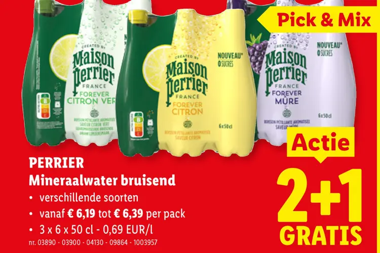 Promotie: Mineraalwater bruisend