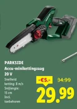 Aanbieding: Accu-minikettingzaag