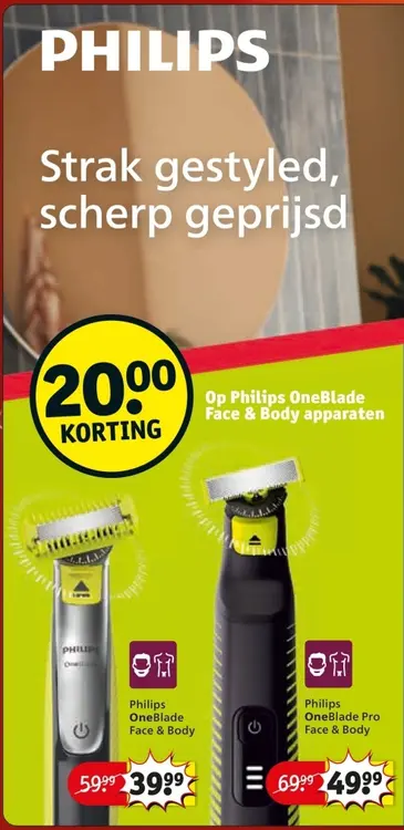 Aanbieding: Philips OneBlade Face & Body