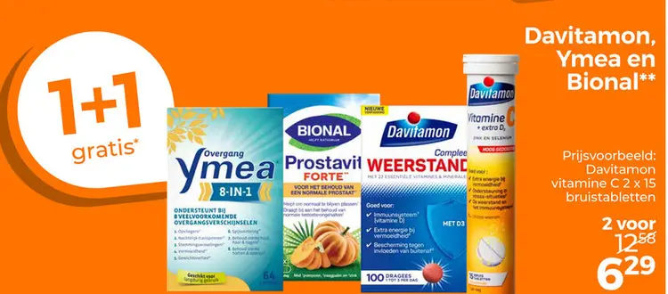 Aanbieding: Davitamon, Ymea en Bional