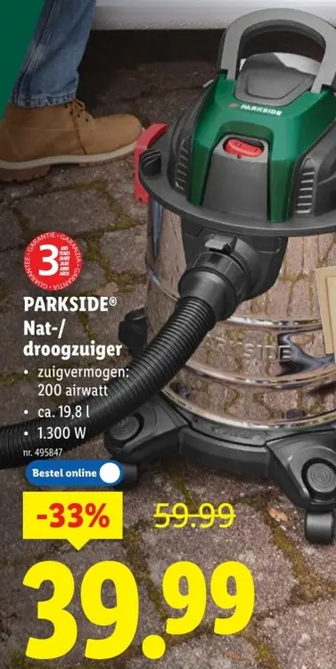 Promotie: Nat-/droogzuiger