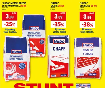 Aanbieding: Hubo metselspecie 25kg