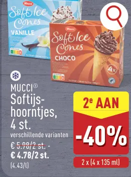 Promotie: Softijs-hoorntjes