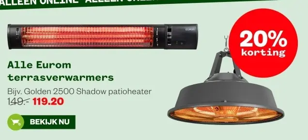 Aanbieding: Golden 2500 Shadow patioheater