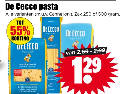 Aanbieding: De Cecco pasta