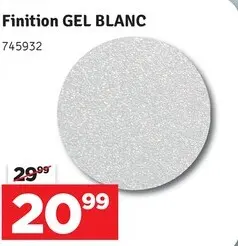 Offre: Finition GEL BLANC