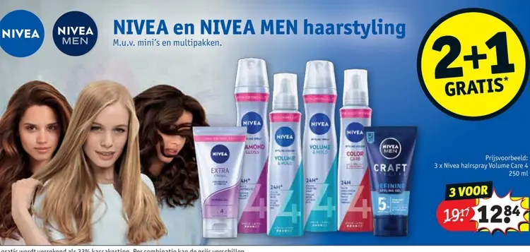 Promotie: NIVEA en NIVEA MEN haarstyling