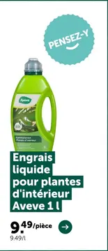 Offre: Engrais liquide pour plantes d'intérieur Avev