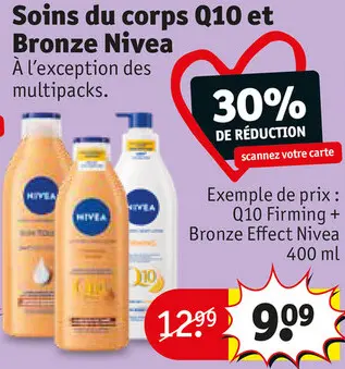 Offre: Soins du corps Q10 et Bronze