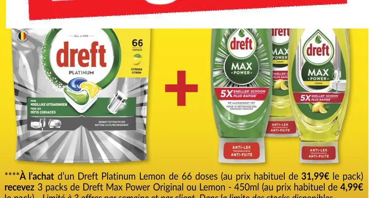 Offre: Dreft Platinum Lemon