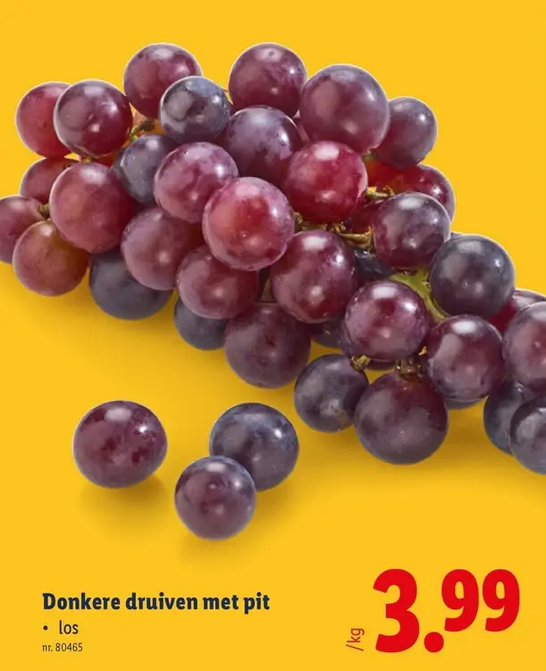 Promotie: Donkere druiven met pit