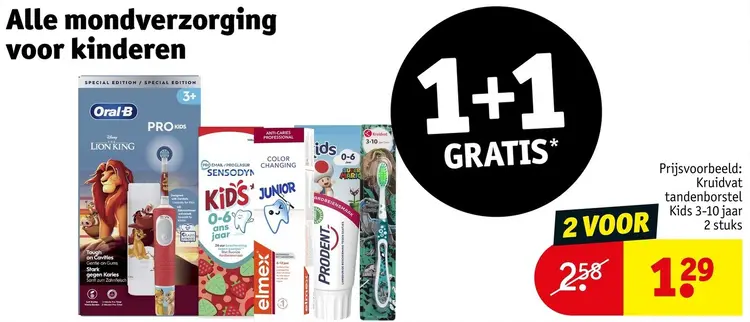 Aanbieding: Alle mondverzorging voor kinderen