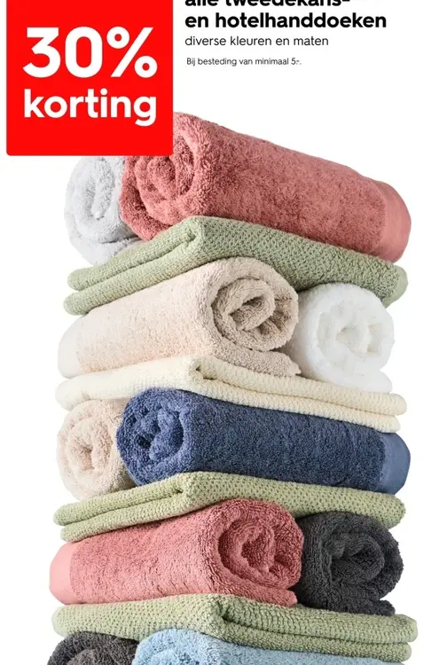 Aanbieding: tweedekans- en hotelhanddoeken