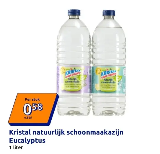 Promotie: Kristal natuurlijk schoonmaakazijn