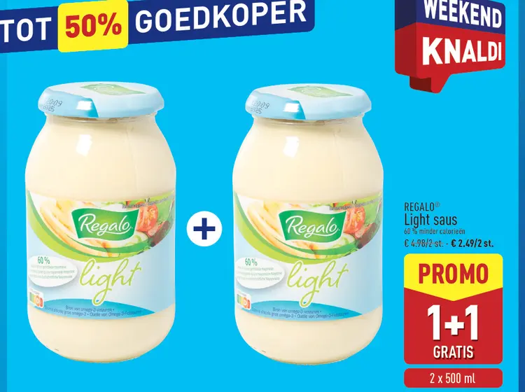 Promotie: Light saus