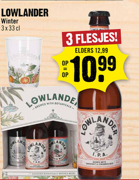 Aanbieding: Lowlander Winter geschenkverpakking 33 cl 