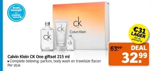 Aanbieding: CK One giftset