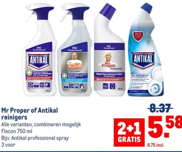 Aanbieding: Mr Proper of Antikal reinigers