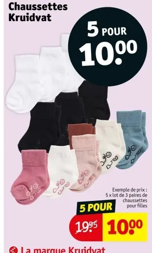 Offre: chaussettes Kruidvat