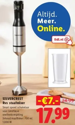 Aanbieding: RVS staafmixer