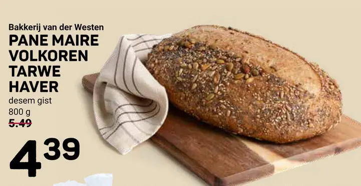 Aanbieding: Pane maire volkoren tarwe haver