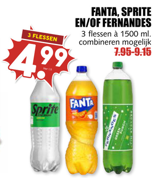 Aanbieding: FANTA, SPRITE EN/OF FERNANDES